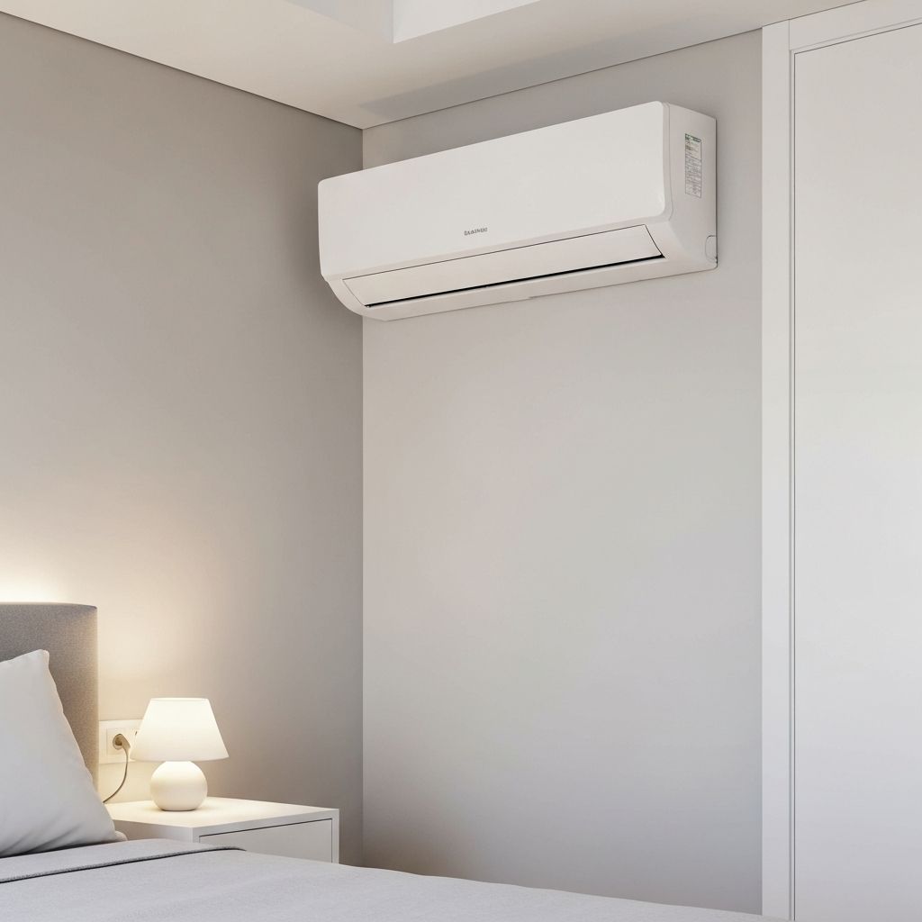 Instalação em quarto residencial